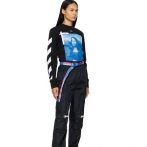 OFF White Mona Lisa long sleeve black t-shirt size XS